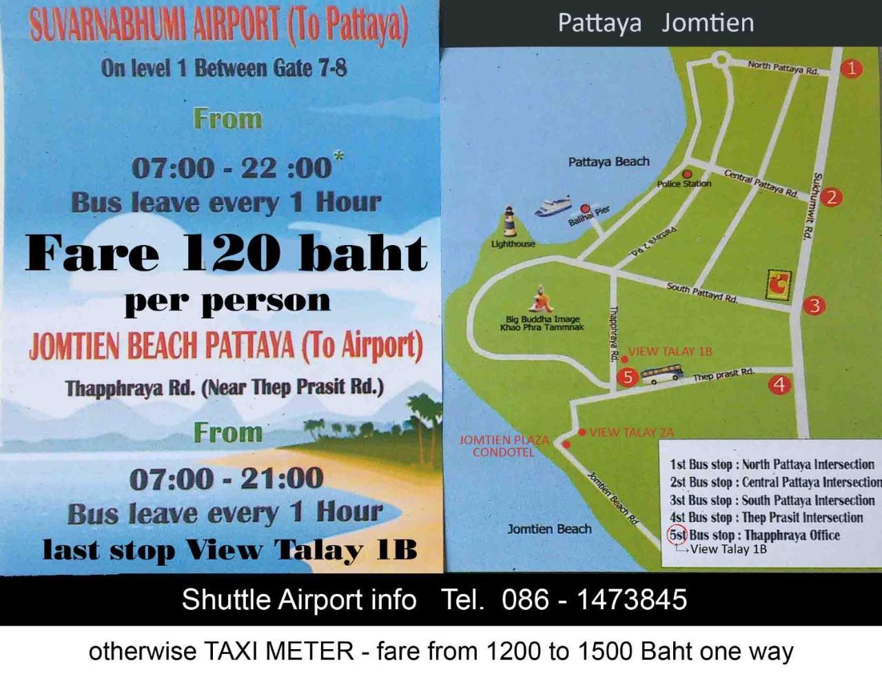 B&B View Talay 1B Studio Jomtien Pattaya Exteriér fotografie